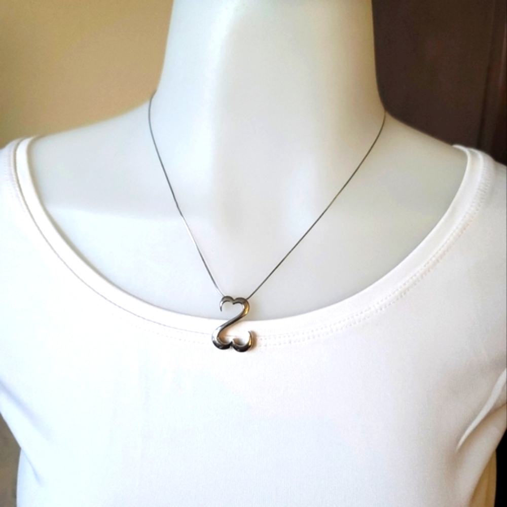 Kay Jewelers Sterling Silver Heart & Necklace by Jane Seymour